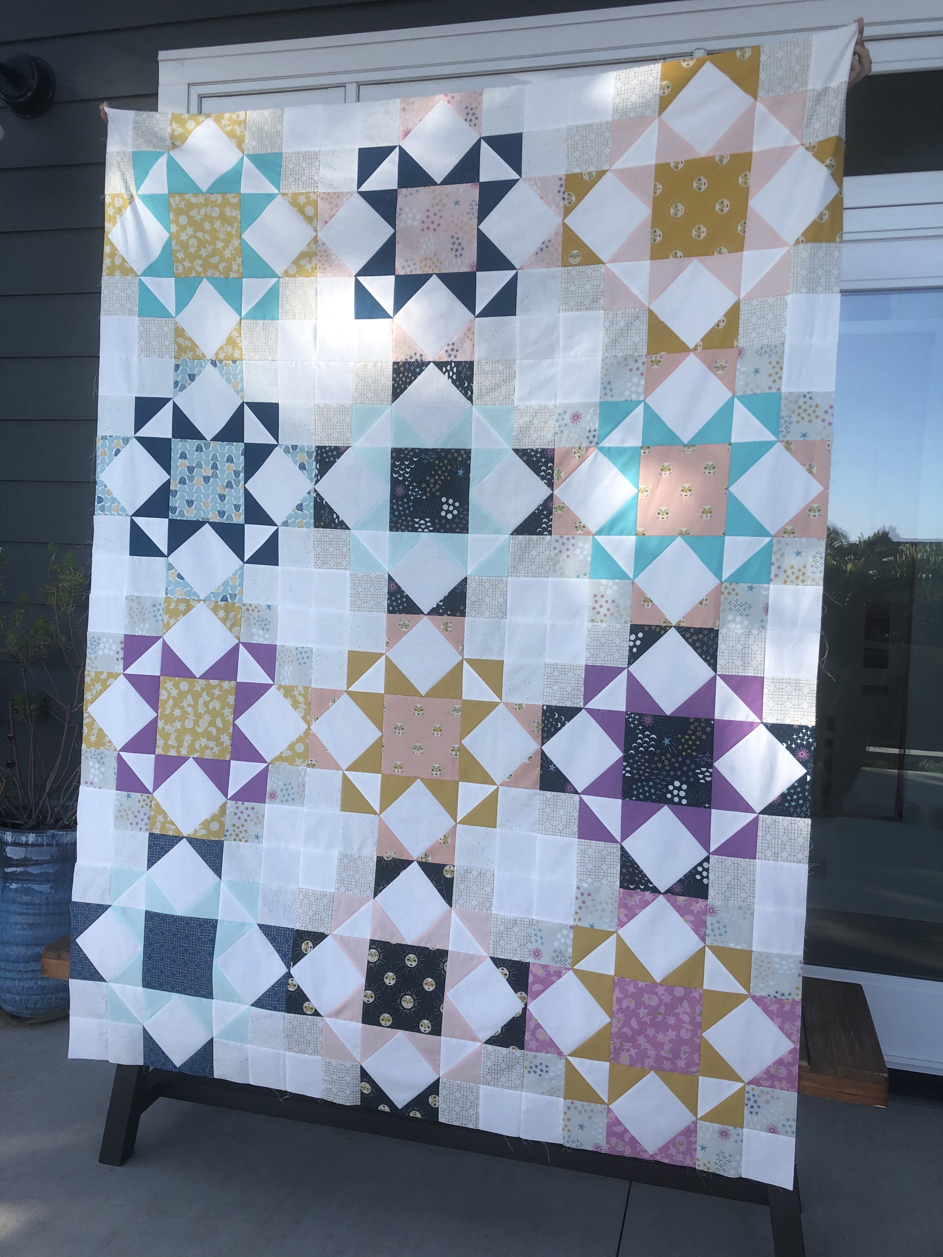 Journey Home Quilt top by Blooming Poppies